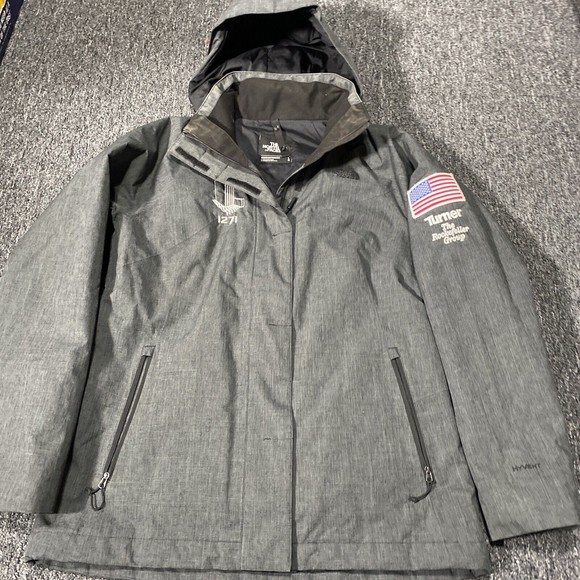 (Company logo) North Face Womens HyVent Shell (NO LINER) Jacket Coat L - Picture 1 of 15